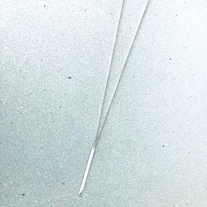 Stamped sterling silver NK 17-18 inches Necklace.